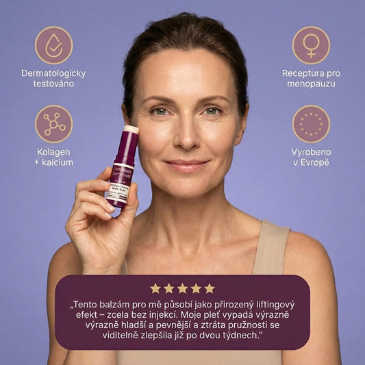 Kolagen-kalciový balzám pro hustotu pleti v  menopauze
